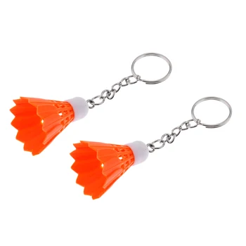 2vnt Mini Badmintono Keychain / Žiedas raktams / Premium Maišelį Pakabukas / Apdailos - 5 Spalvų