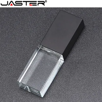 JASTER Kristalų usb 3D spausdinimo pen ratai logotipą 10vnt nemokamai 4GB 8GB 16GB 32GB 64GB usb flash drive, skaidraus stiklo