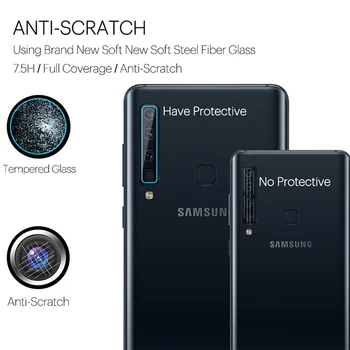 3Pcs 9H padengti Kamera protector for Samsung Galaxy M10 M20 M30 Kamera Grūdintas Objektyvo Stiklo telefono screen protector apsauginė Plėvelė