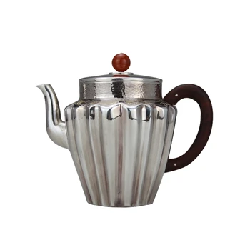 Arbatinukas, nerūdijančio plieno arbatinukas, sidabro arbatinukas, karšto vandens arbatinukas, arbatinukas 160 ml vandens, kung fu arbatos rinkinys.