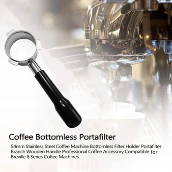 54mm Kavos Kiauras Portafilter už Breville 8 Serija Filtro Krepšelį iš Nerūdijančio Plieno Pakeitimo Espresso kavos Aparatas