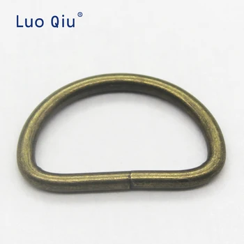 D žiedas iš Bronzos metalo sagtis Drabužių Priedai, krepšiai sagtis Bagažo aparatūros medžiagų 25mm 100 vienetų/daug Luo Qiu