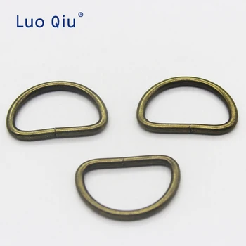 D žiedas iš Bronzos metalo sagtis Drabužių Priedai, krepšiai sagtis Bagažo aparatūros medžiagų 25mm 100 vienetų/daug Luo Qiu