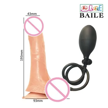 Pripučiami Dildo 19cm Penis Sekso Žaislas Moterims Masturbacija su siurbtuko Lašas laivybos