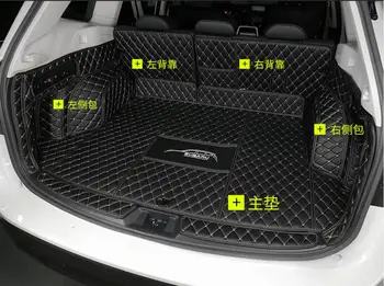 Automobilių Siuvinėjimo Odinis Pilnas Galinis Kamieno Plokštelės Įdėklo Krovinių Kilimėlis Grindų Raštas Pėdos Padas Kilimėliai Subaru Forester 2019 2020