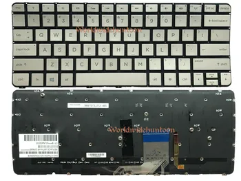 Reboto anglų kalba Nešiojamojo kompiuterio Klaviatūra HP Spectre 13-3000 MP-13J73USJ886 MUMS Išdėstymas su Apšvietimu, Pilnai Išbandyti
