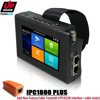 Atnaujinti IPC-1800 PLIUS VAIZDO IP kamerų Testeris 5-in-1 H. 265 4K IP 8MP TVI 8MP CVI 8MP HAINAUT Analoginis Riešo VAIZDO Testeris Monitorius su WIF