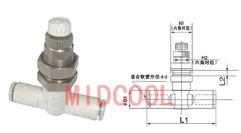 SMC tipo, aukštos kokybės AS4001F-10 O. D 10mm Clapboard vamzdžio sklendės sklendės pneumatiniai komponentai