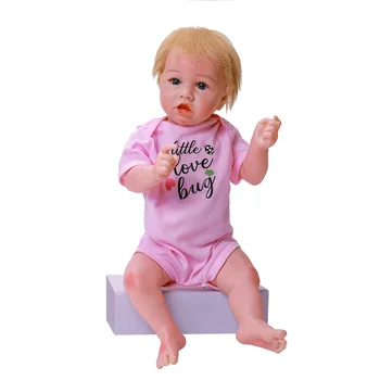 Bebe Reborn Baby Lėlės Mergaitėms viso Kūno Silikono Vinilo Realistiškas 20 Colių Baby Doll su Dantys Vaikams, Gimtadienio, Kalėdų Dovana