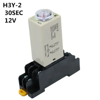 1SET H3Y-2 12V Mažas laiko relė 0-30S ST6P elektroninės relės įjungimo vėlinimo