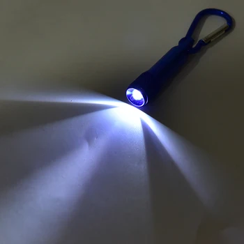 Nešiojamų Karabinai Žibintuvėlis Mini Ryškus LED Žibintuvėlis Kempingas Keychain Žibintuvėlis, Patogus Šviesos Lempa, Lempa, Karabinai