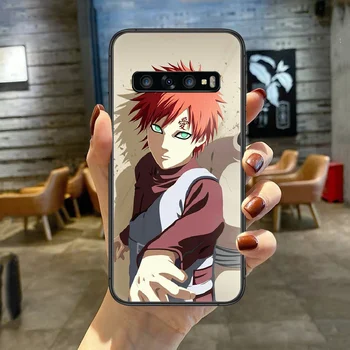 Anime Gaara Naruto Telefono dėklas Dangtelis Skirtas SamSung Galaxy S Pastaba 7 8 9 10 20 Uitra Plus E Lite juoda Juoda Ląstelių Prabanga Etui