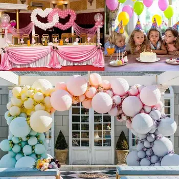100vnt 5 Colių Saldainiai Žavinga Spalvos Lateksiniai Balionai Baby Shower Gimtadienio Dekoravimas Vestuvių Įvykis, Priedai