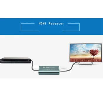 HDMI Kartotuvo 50M HDMI Extender Palaiko 3D 4Kx2K Moterų moterims, kaip hdmi2.0 Signalo Stiprintuvas
