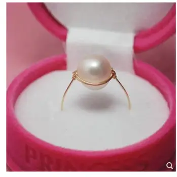 Natūralūs gėlavandenių perlų žiedas 