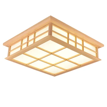 Tatamio lempos Japonų stiliaus Kietų Medinių Aikštėje LED Lubų Šviesos kambarį miegamojo apšvietimo tyrimas lempos mx10281725
