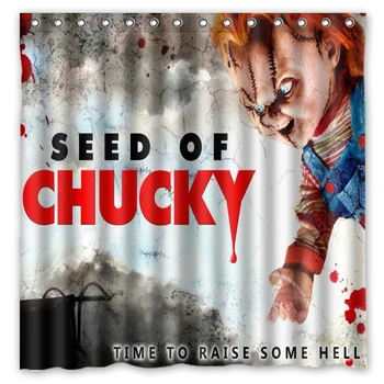 Vaiko Žaisti&Nuotaka Chucky&Seed of Chucky Spausdinti Vandeniui Poliesterio Dušo Užuolaidos/Vonios Užuolaida( 180X180CM)