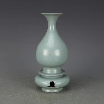 Kinijos Antikvariniai Porceliano Daina Ru Krosnies Levandų Pilka Glazūra Yuhu Chun Vaza