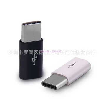 1000pcs mini USB 3.1 C Tipo Male Micro USB 2.0 5 Pin Female Duomenų Perdavimo Galva Adapteris Tablet & Įvairių Mobiliųjų Telefonų