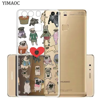 YIMAOC Pug matė ką šuo Važiuoti drugelis Minkšto Silikono Atveju Huawei 30 P20 Pro P10 P8 P9 Lite 2017 M. m. 2016 m. P smart Z 2019