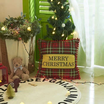 Kalėdų Pagalvės užvalkalą Santa Claus Spausdinti Santa Claus Namų Dekoro Užvalkalas Miegamasis Pagalvėlė Padengti Linksmų Kalėdų 45x45 cm