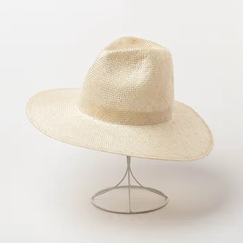 202006-HH7324A-japonija, kad vasarą rankų darbo Natūralaus sizalio Tuščiaviduriai pynimo laisvalaikio fedoras bžūp vyrai, moterys, panama lauko skrybėlę