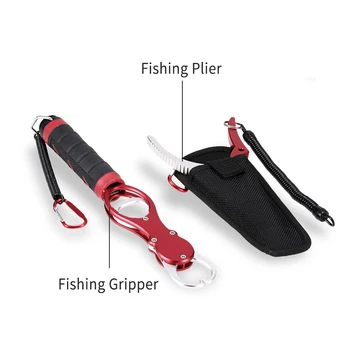 Nešiojamų Žvejybos Gripper Kablys Valiklis Nustatyti Žvejybos Lūpų Tiekėjas Daugiafunkcinis Aliuminio Gripper su Svorių Žvejybos Įrankiai