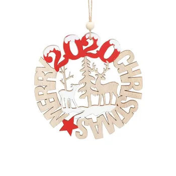 Kalėdų 2020 tuščios raidės medinių dekoravimo Kalėdų eglutė pakabukas Decoración navideña Adornos de navidad Ornements