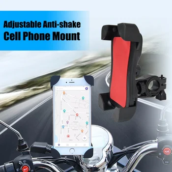 Universalus Dviratis Motociklas Telefono Laikiklis, Reguliuojamas Anti-shake Mobilųjį Telefoną Prijungti B2Cshop