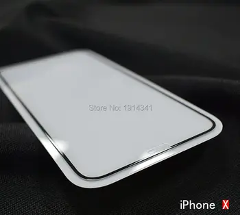 SZAICHGSI 100vnt 2.5 D Visiškai Padengti Grūdinto Stiklo Screen Protector, iphone xs xr max 5.8/6.1/6.5 colių Anti-Scratch juoda spalva