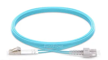 2m LC SC FC ST UPC OM3 Fiber Patch Cable,Dvipusis Megztinis, 2 Core Patch Cord Multimode 2.0 mm