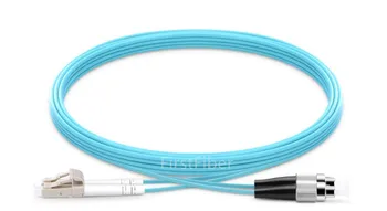 2m LC SC FC ST UPC OM3 Fiber Patch Cable,Dvipusis Megztinis, 2 Core Patch Cord Multimode 2.0 mm
