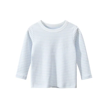 Boutique drabužių 2-10 Metų amžiaus Vaikams Long Sleeve T-shirt Medvilnės stripe marškinėliai Vaikas Berniukai Topai Marškinėliai, vaikiški marškinėliai