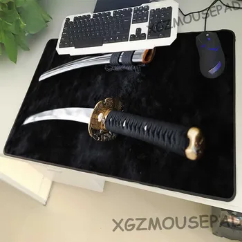 XGZ Reklamos Didelio Dydžio Pelės Mygtukai Juoda Užraktas Krašto Japonų Samurajus Modelis Lentelė Kilimėlis Speed Tipo Csgo Žaidimų Žaidėjas