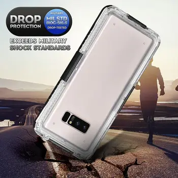 Mobiliojo Telefono dėklas Samsung Galaxy A70 A50 A40 atsparus Vandeniui atsparus smūgiams Plaukimo Dulkėms Povandeninio Nardymo Apsaugos Atveju A1C0