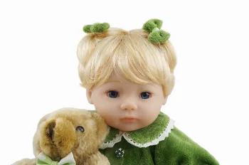 Lėlės vinilo Green Baby 16 Colių/40CM Mergina su Šiek tiek ant Pagalvėlių Aukštos Kokybės Amatų Kalėdos Namų Dekoro