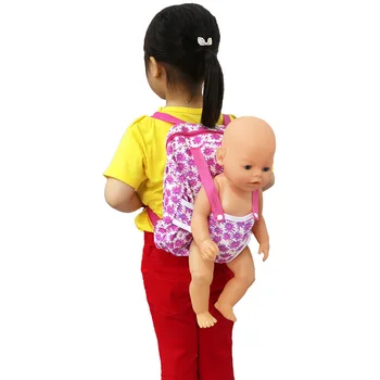 Baby Doll, Siunčiamus Paketus Lauko Balansinė Lėlės Kuprinė už 43cm Baby Doll ir 18 colių Mergina Lėlės