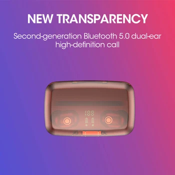 FLUXMOB Belaidžio HIFI touch, Ausinės Bluetooth 5.0 in-ear Ausinių ir Mikrofono Sporto laisvų Rankų įranga Su įkrovimo LANGELĮ įkrauti išmanųjį telefoną