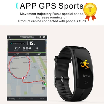 2018 spalvinga jutiklinis Ekranas GPS app sporto žiūrėti smart juosta IP67 atsparus vandeniui širdies ritmo Monitorius 