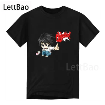 Death Note, Marškinėliai Vyrams Trumpas Rankovėmis Japonija, Anime, Manga Marškinėlius Medvilnės Vasaros T-shirt Gerbėjai Tee Viršūnes Dovana Negabaritinių marškinėliai