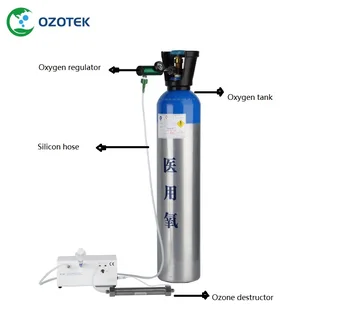 Gerador médico mog003 5-99ug/ml ar ozônio de ozotek para a terapia padaryti ozônio/sangue