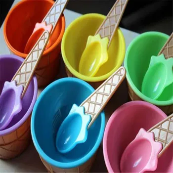 Vaikų Vaikai 1PC ledų kaušelius ledų, puodelio Porų dubenį dovanos Gyvenimo Žaislai Vaikams n# dropshipng