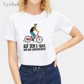 Ličiai Atsitiktinis Įgulos Kaklo Vasaros Moterų Marškinėliai Viršuje Moterų Citata Laišką, Print T-marškinėliai trumpomis Rankovėmis Mados Pagrindinio Lady T Shirts Tees