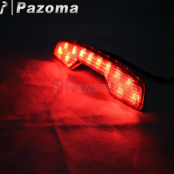 1pcs Universalus Raudona Quad LED Uodegos Šviesos, Stabdžių Signalo 