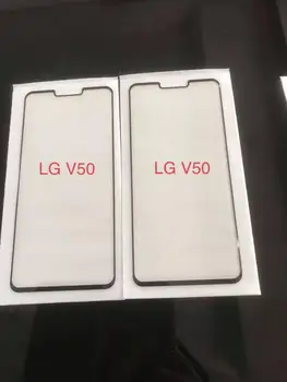 Byla dėl LG V30 V40 V50 Visiškai padengti Grūdinto Stiklo LG G8 G9 LM-G900N Sparno padengti atveju couqe Už LG Aksomo Apsaugos stiklo
