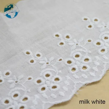 10yards 10cm balta nėrinių Medvilnės embroid nėrinių siuvimo juostelės guipure apkarpomas arba audinio metmenų mezgimo 