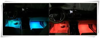 NAUJŲ AUTOMOBILIŲ interjero LED dekoracija Audi A6 C6 BMW F30 F10 Toyota Corolla Citroen C5, Ford Focus 3 2 Nissan Qashqai Priedai