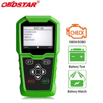OBDSTAR BMT-08 12V/24V 100-2000 CCA 220AH Automobilių Apkrovos Baterijų Testeris ir Baterija Atitikimo OBD2 Rungtynės įrankis BMT08 Analizatorius