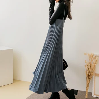 Korėjos Versija Japonų Ponios Suknelės Pavasario Ir Vasaros Naujų Mados Prarasti Paprasta Dizaineris Plonas Geriausių Pardavėjų Creasing