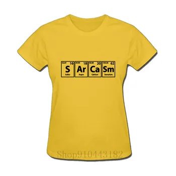 Moterys T Shirts Periodinės Lentelės Humoro Medvilnės Juokinga Mokslo Sarkazmas pagrindinių Elementų Chemija Tee Dideli, Aukšta T-Shirt XS-XXXL